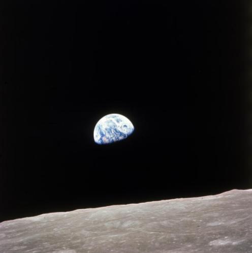 Apollo 8 view of earth rise over the moon. (Photo by Time Life Pictures/NASA/The LIFE Picture Collection/Getty Images)